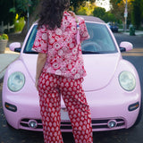 Lightweight Pants Set in Twin Hearts