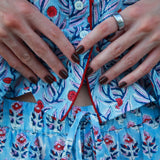 Lightweight Shorts Set in Ocean Berry